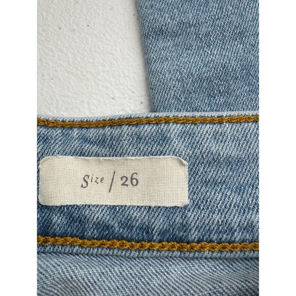 Pilcro and the Letterpress Embroidered Floral Jeans Distressed Denim Size 26 - Picture 6 of 10